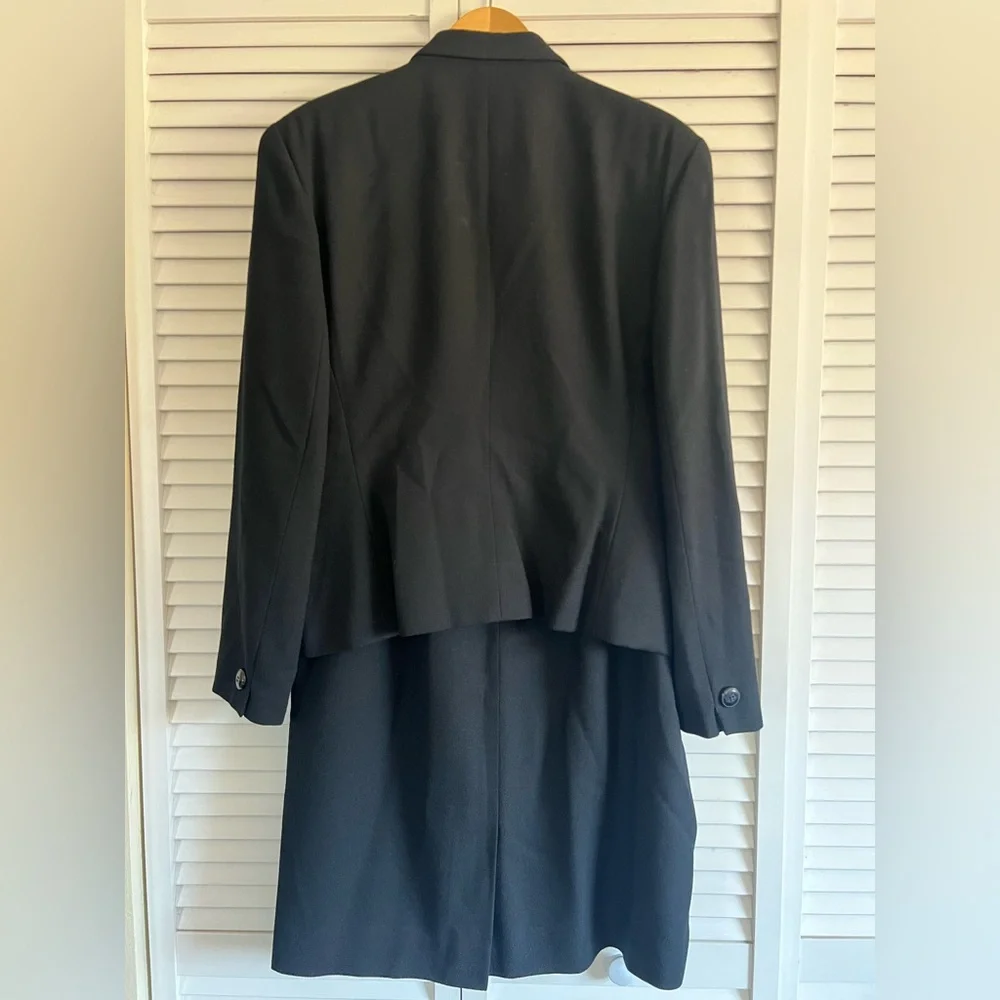 Dior Women's Black Double-Breasted Jacket & Skirt Set